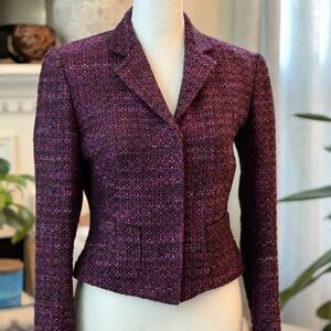 Divison of Jovani, Beyond Purple Tweed Blazer